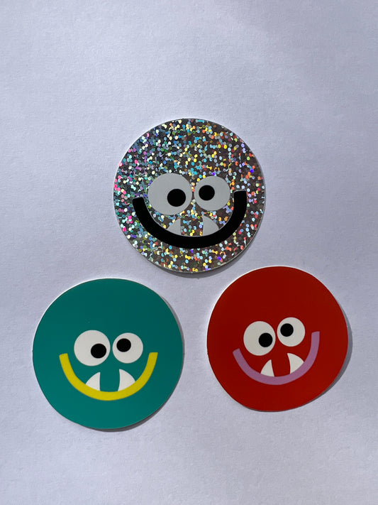 Monster Sticker Trio