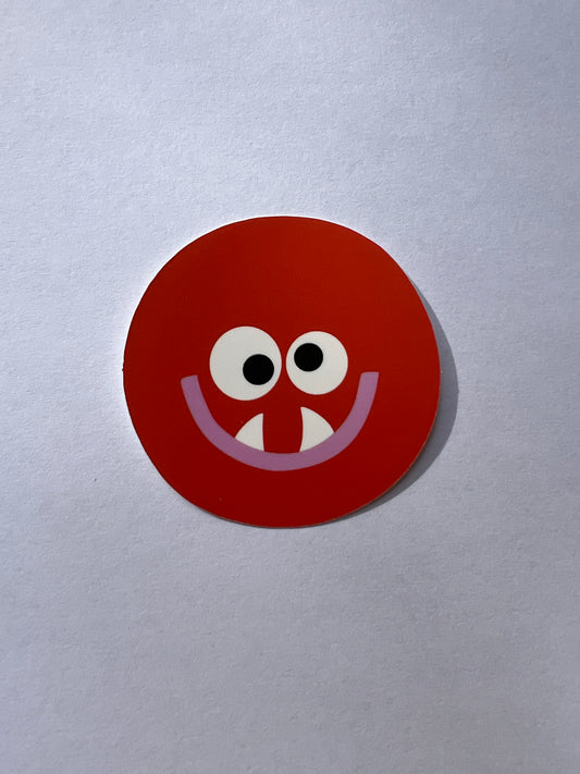 Red Monster Sticker