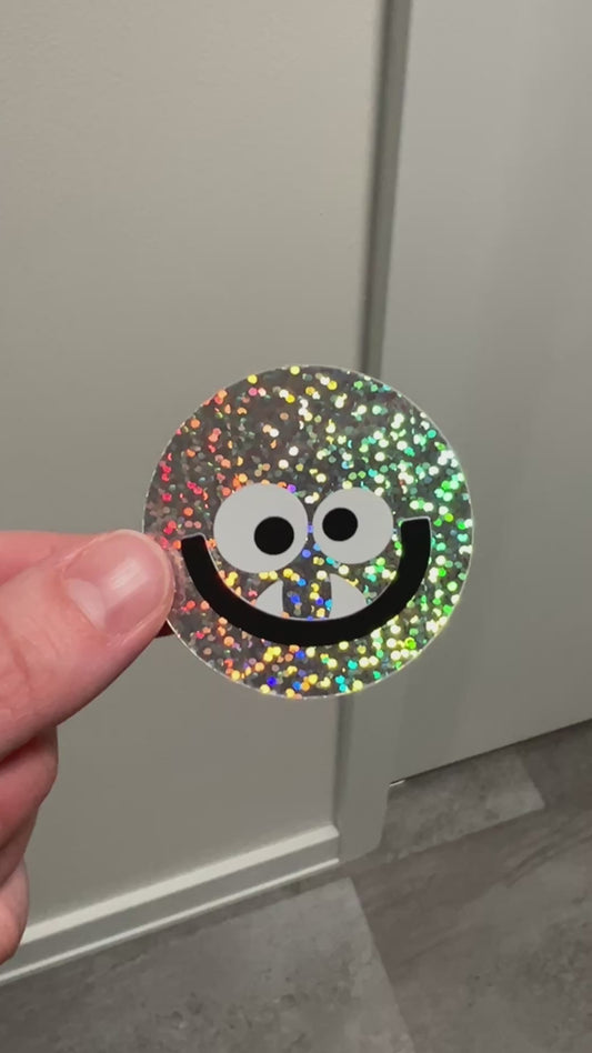 Glitter Monster Sticker
